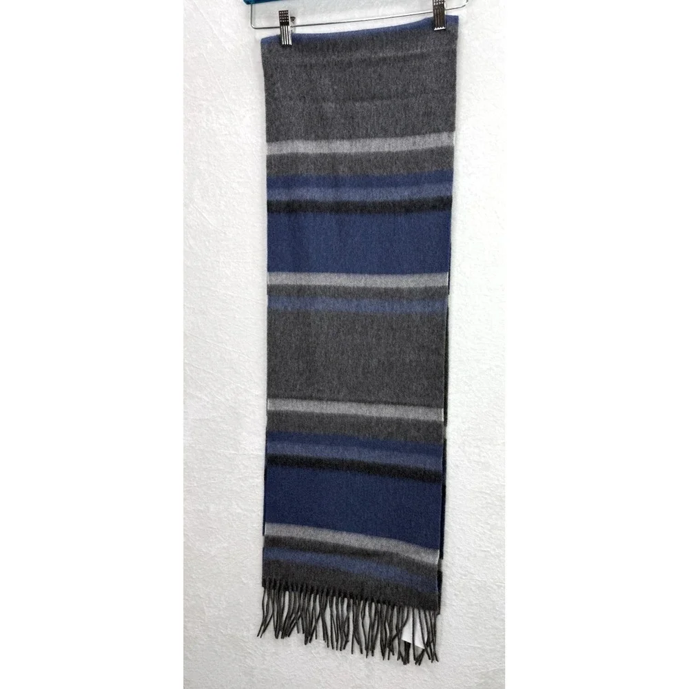 Nordstrom Men's Shop Lambswool Stripe Scarf NWT 12